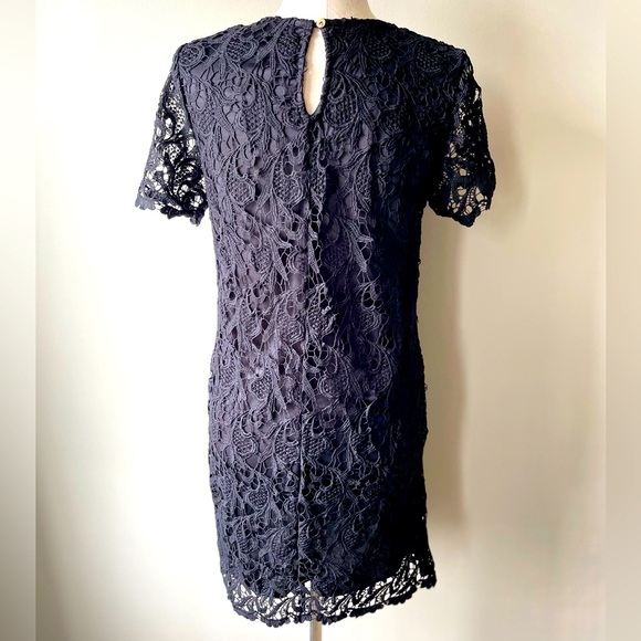 She + Sky | Crochet Lace Shift Dress | Black | Large (Runs Small) - Picture 2 of 4